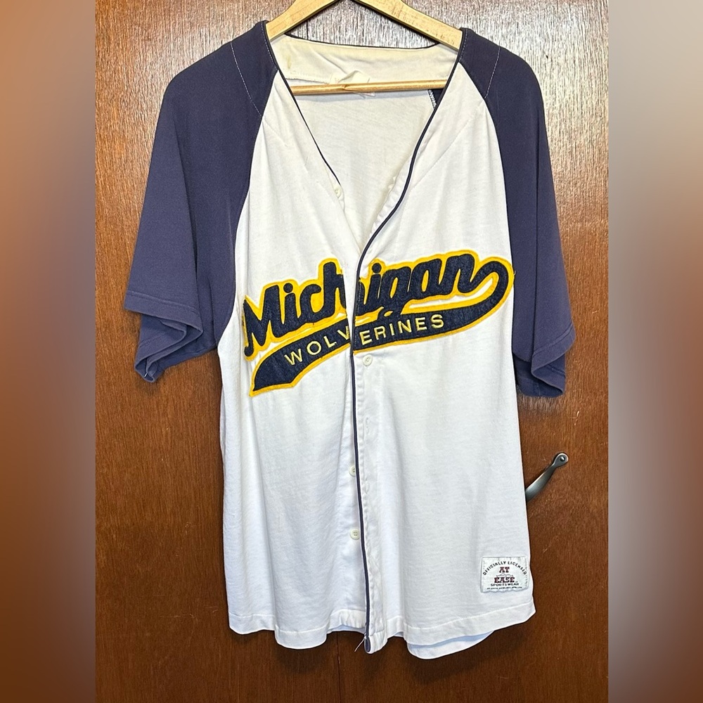 Vintage Michigan Wolverines Baseball Jersey from 1998